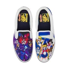 Vans X Sailor Moon Vibrant Classic Slip-On ComfyCush Pretty Guardian Sneakers 11